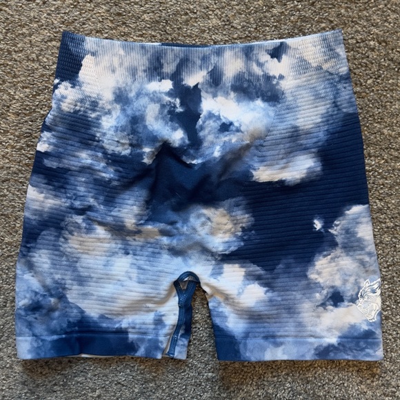 Darc Sport Pants - Cloud Print Blue Biker Shorts
